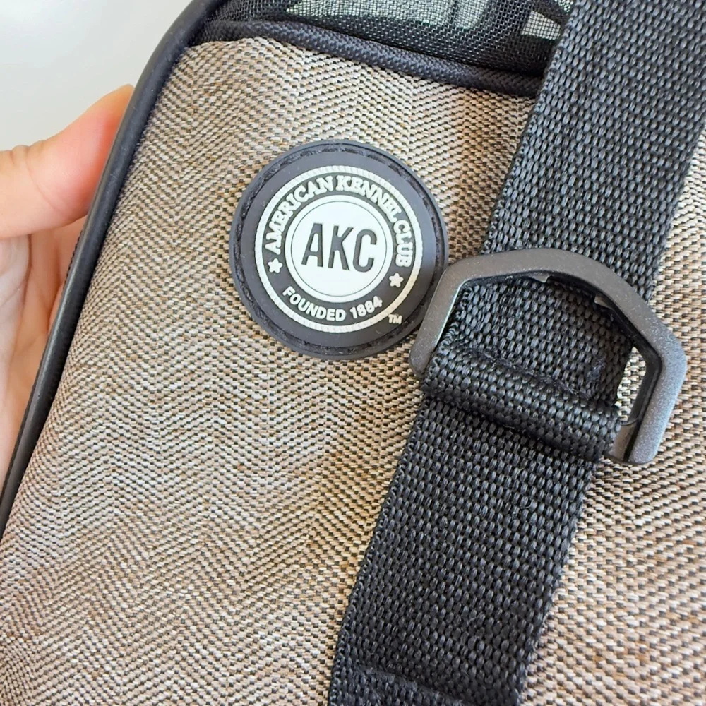 AKC Tan and Black Dog Travel Carrier